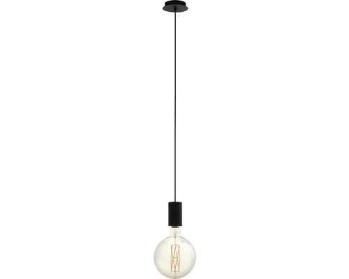 Hanglamp, 1-lichts, HxØ 110x12,5 cm, zwart