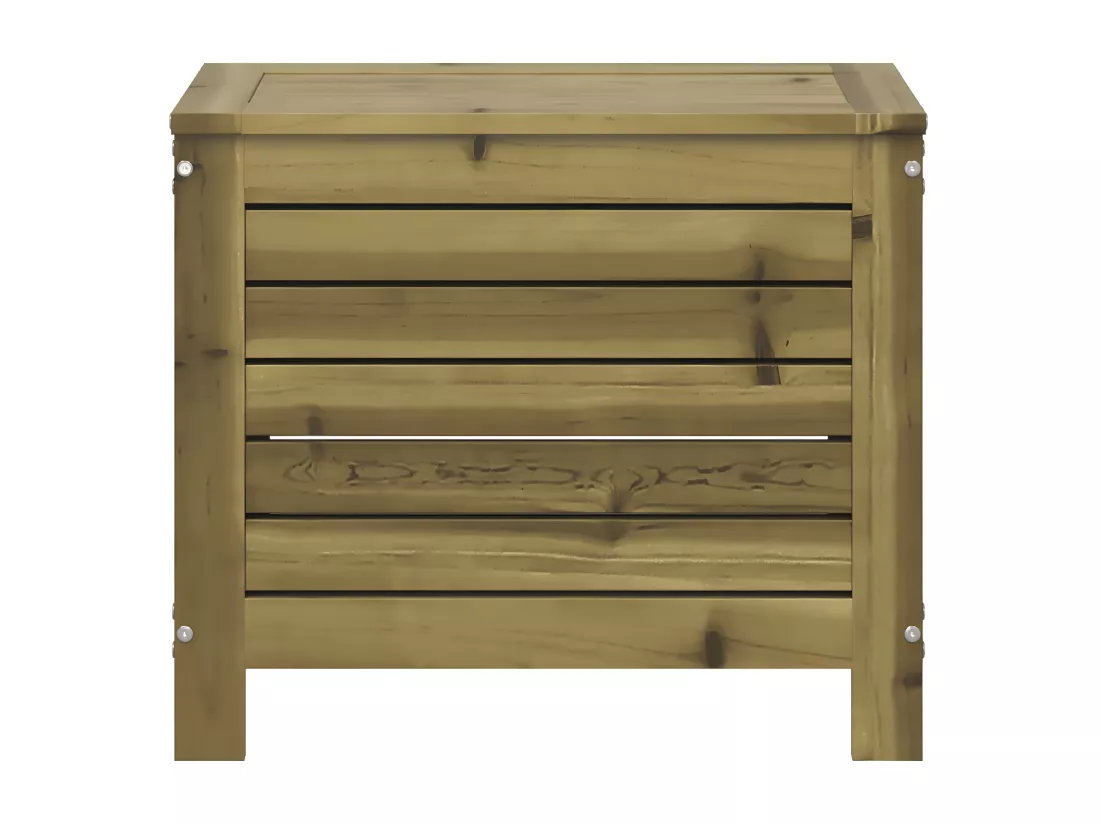 Repose-pied de jardin 62x31,5x52 cm bois de pin imprégné