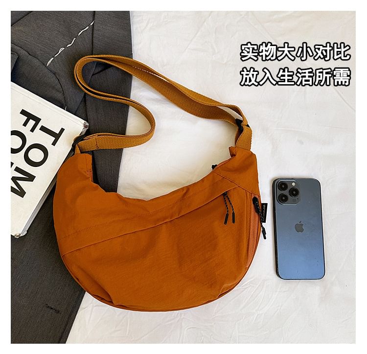 Hikuozy - Nylon Crossbody Tas met Ritssluiting