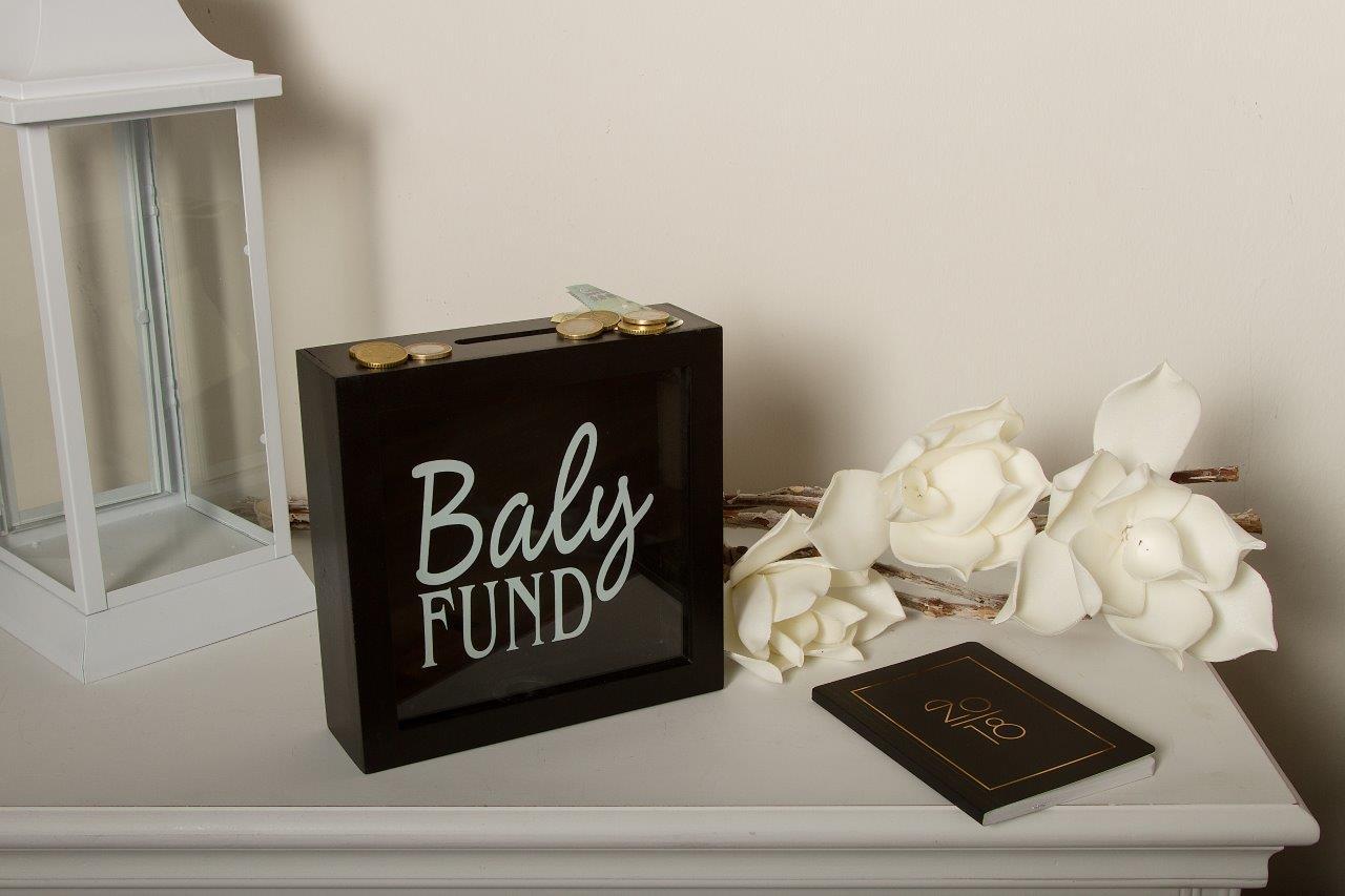 Spardose SAKURA - schwarz - Baby Fund
