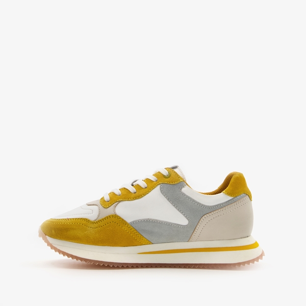 Harper leren dames sneakers geel