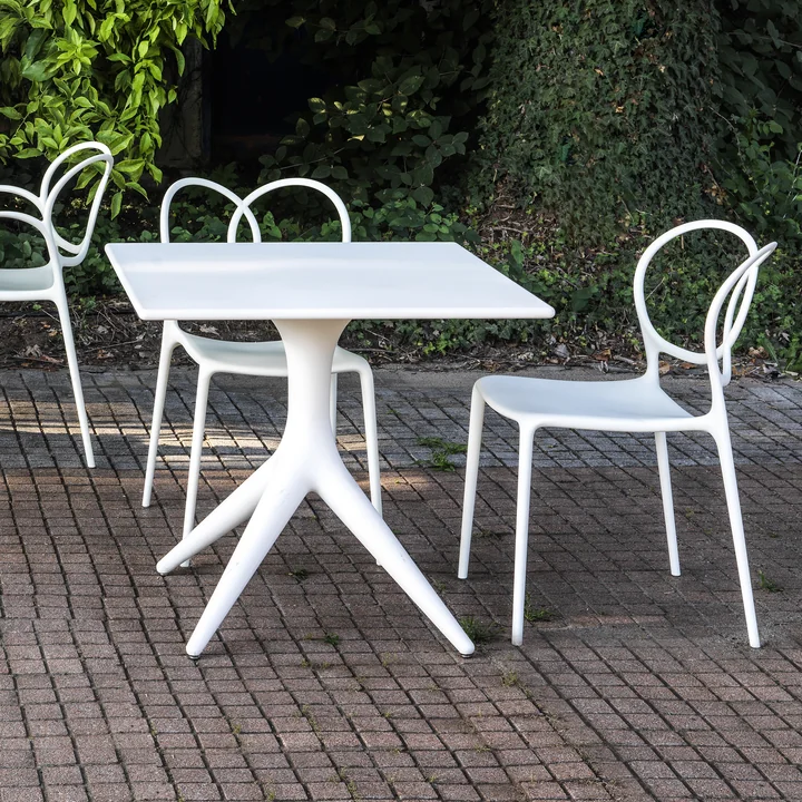 Driade - Sissi Stuhl Outdoor, mattgrün (4er-Set)