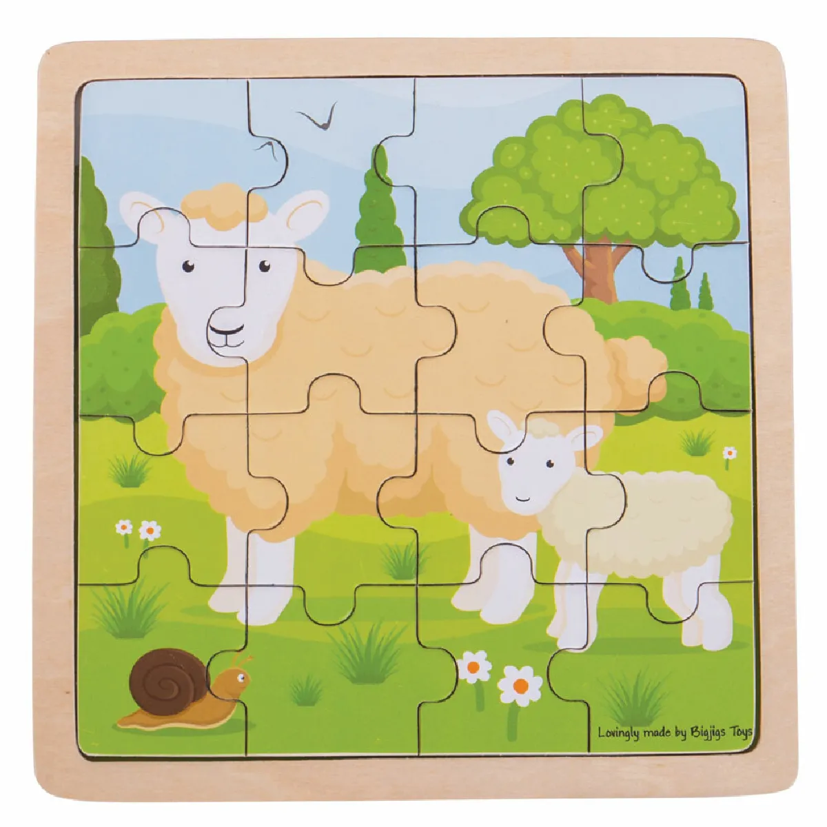 Bigjigs Toys Puzzle mouton et agneau
