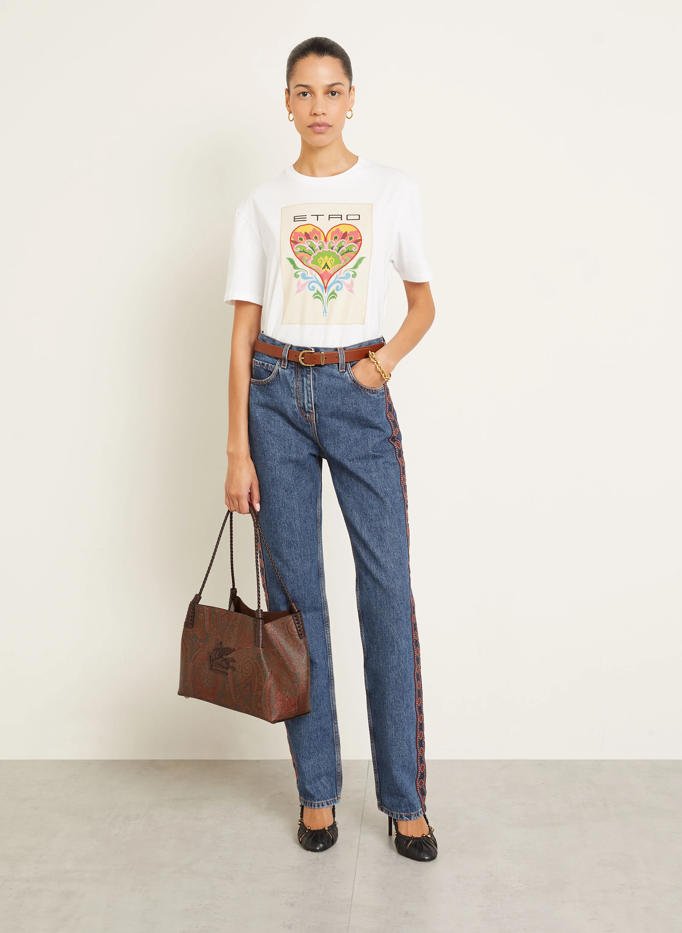 ETRO Shopper mit Pouch