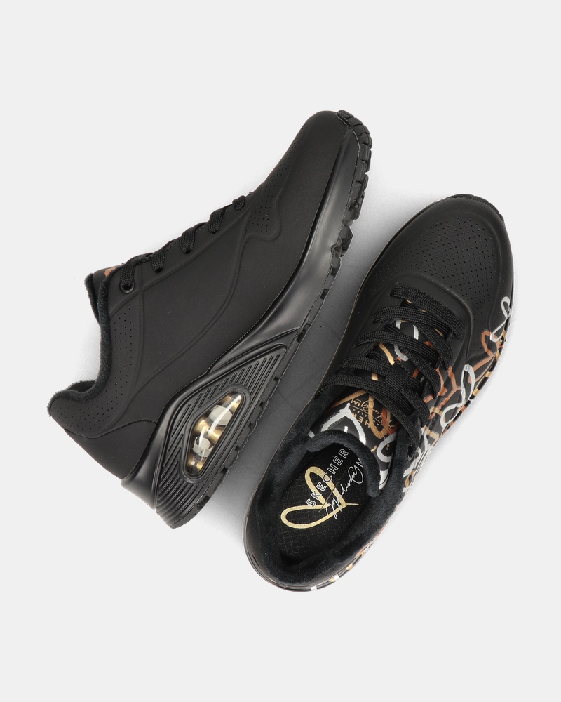 Skechers Uno Love Lage sneakers  - zwart