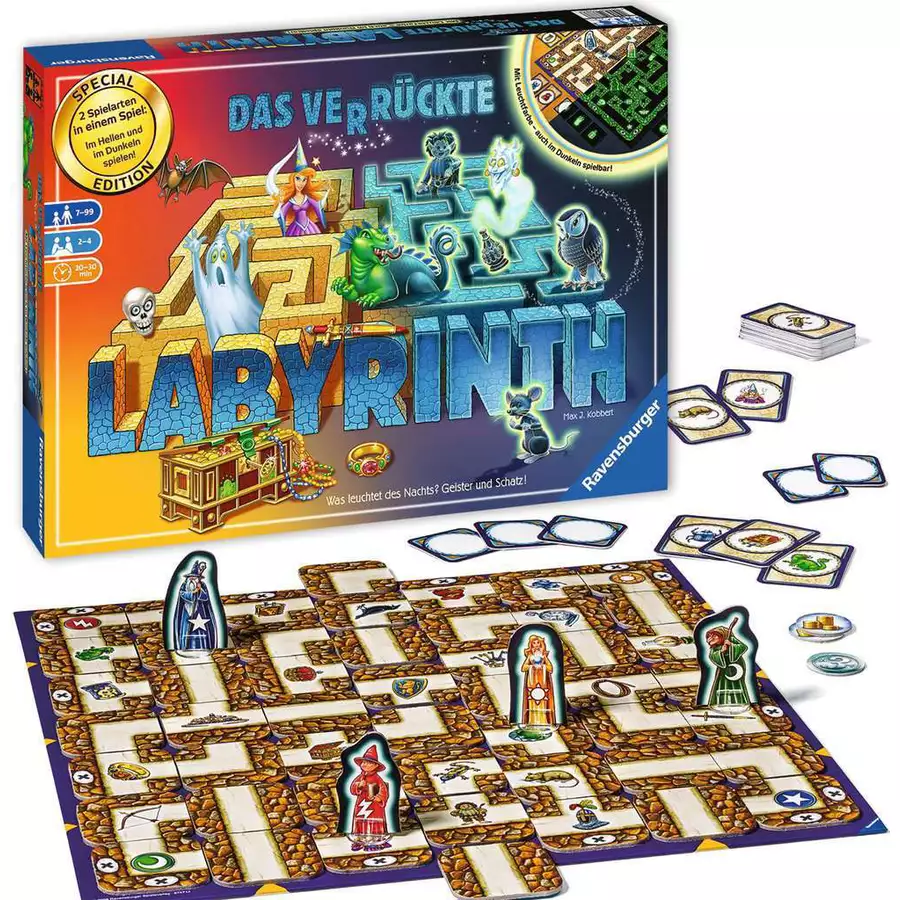 Ravensburger Das verrückte LabyrinthGlow in the Dark bunt