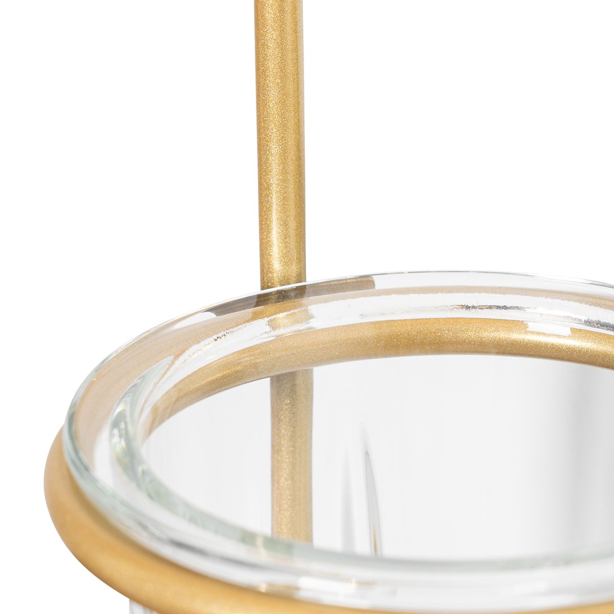 Art deco wandlamp goud met wit glas - Isabella