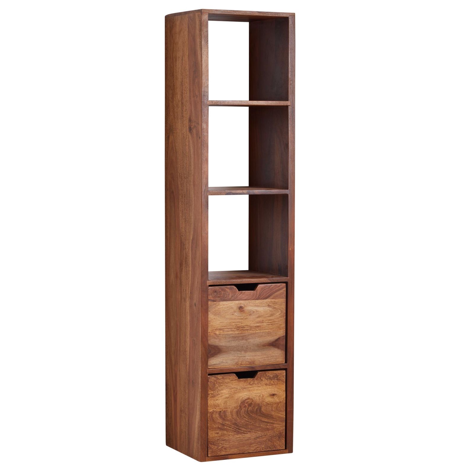 Wandregal - Sheesham Massivholz - 150 cm hoch