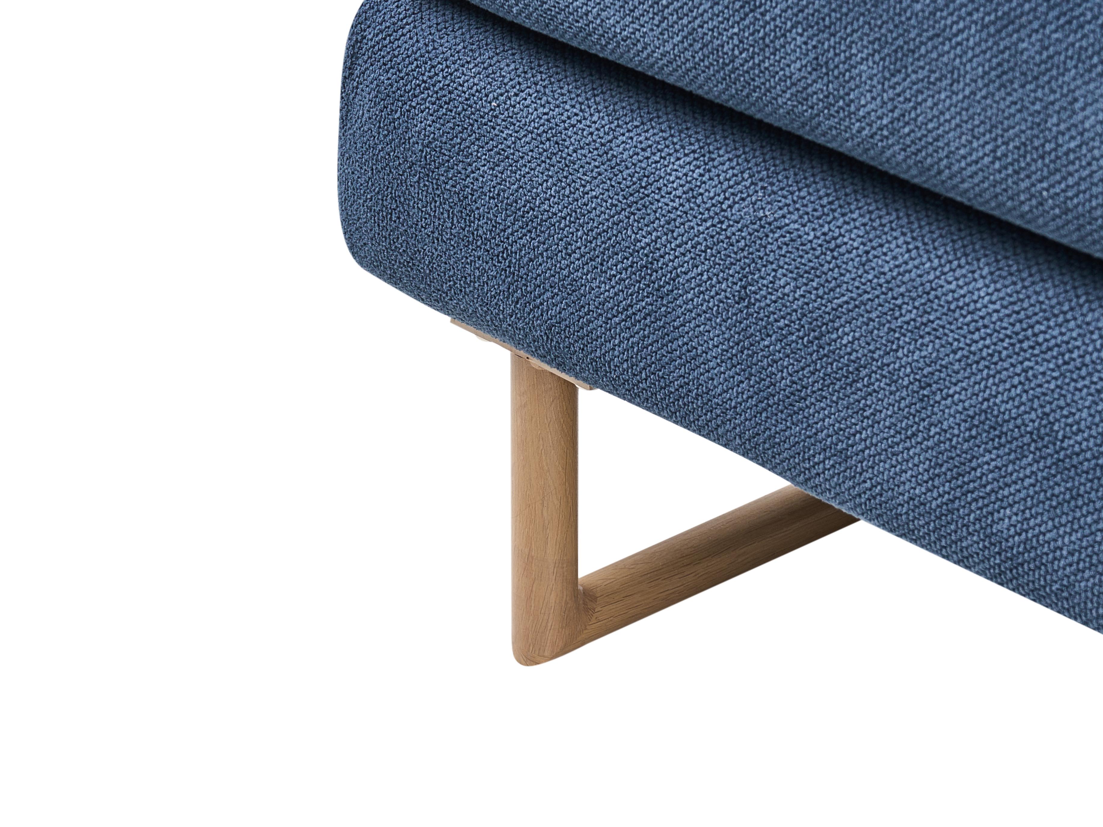 Slaapbank 2-zits JERSLEV Stof Blauw