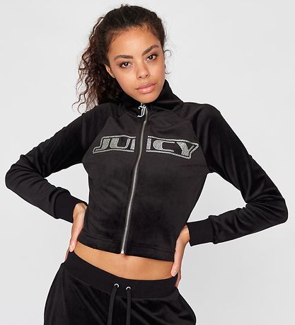 Juicy Couture Cardigan - Velours - Schwarz