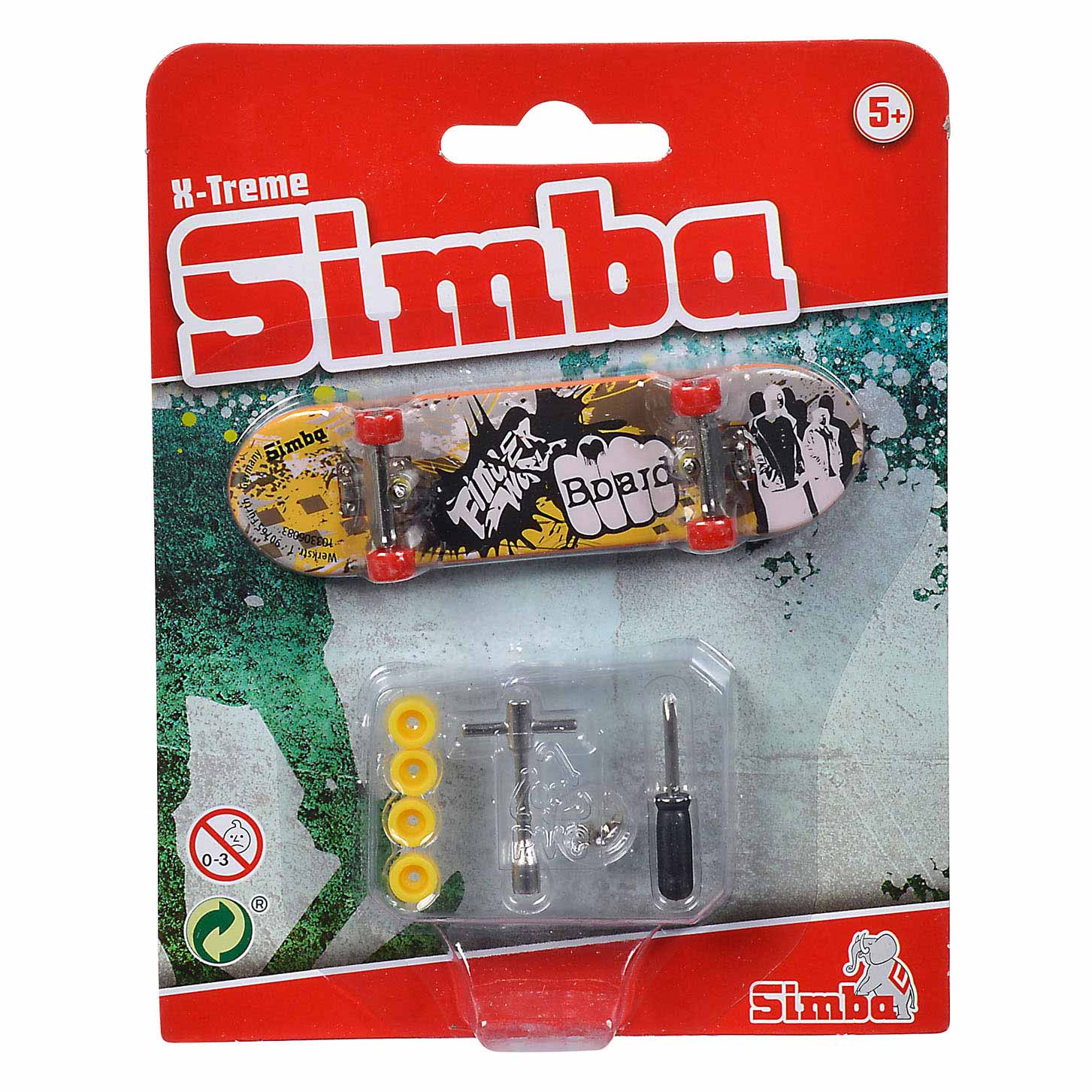 Vinger Skateboard X-Treme Kleur met Accessoires