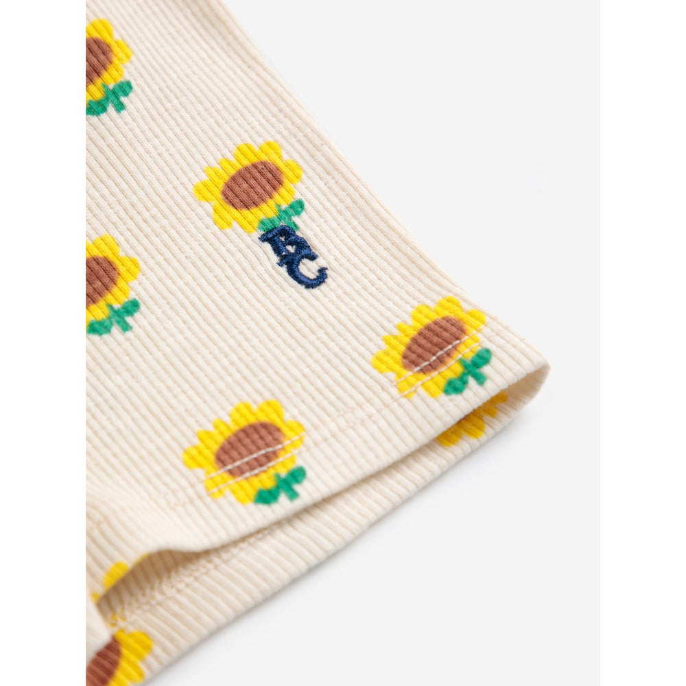Køb Bobo Choses Beige Sunflower All Over Kort Leggings
