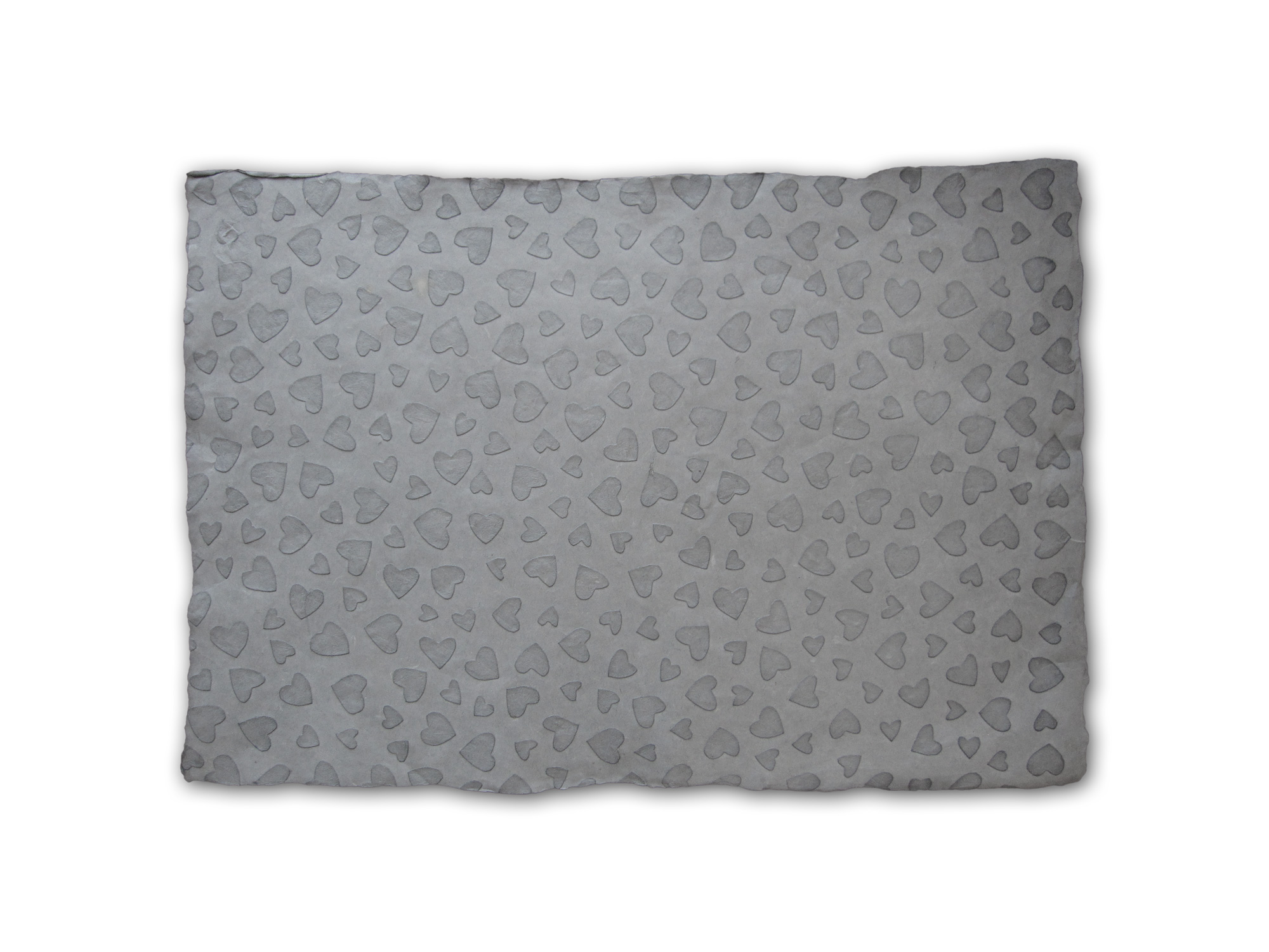 Geschenkpapier 'Herz' grau, T 51 cm, B 76 cm günstig bestellen