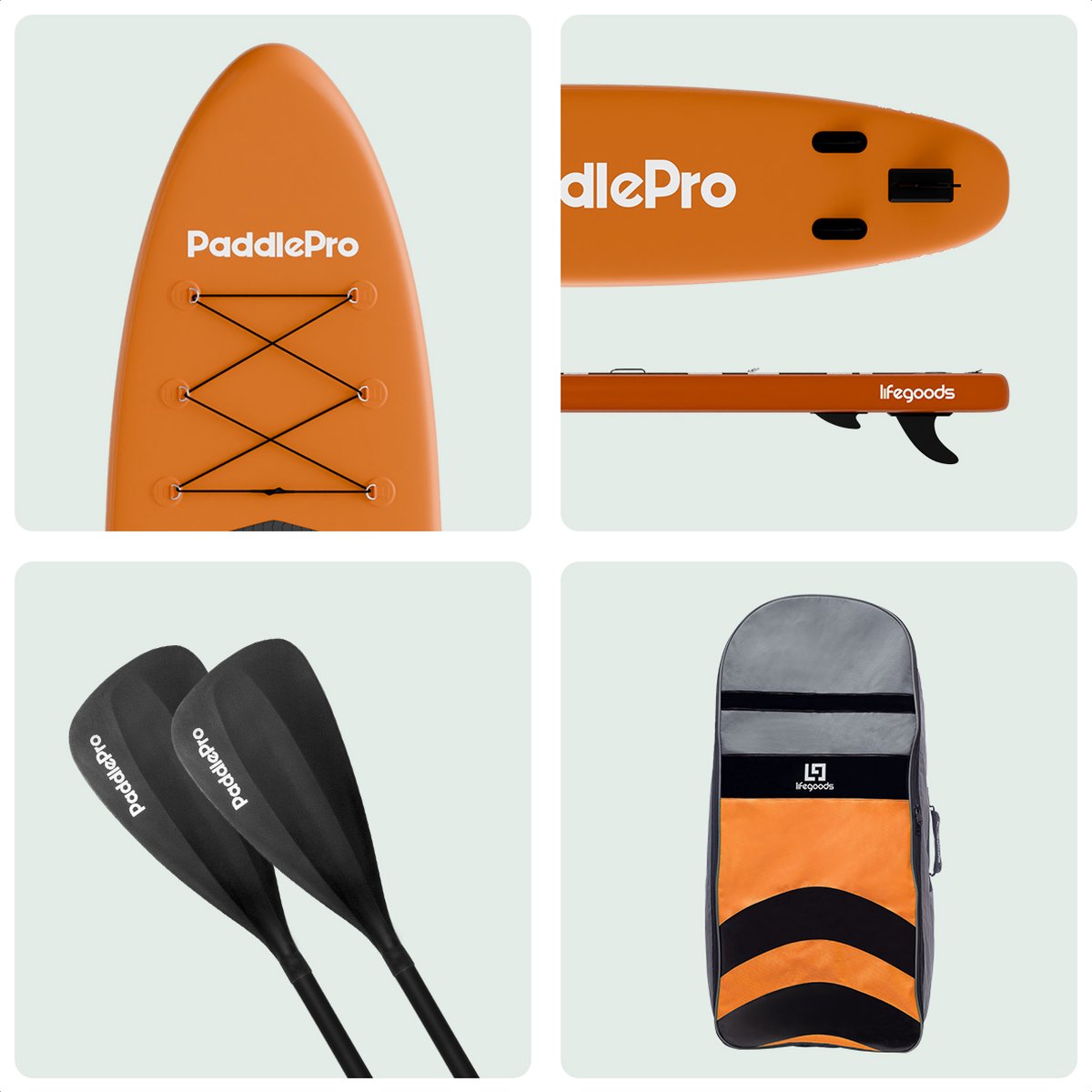 LifeGoods PaddlePro SUP Board - Orange