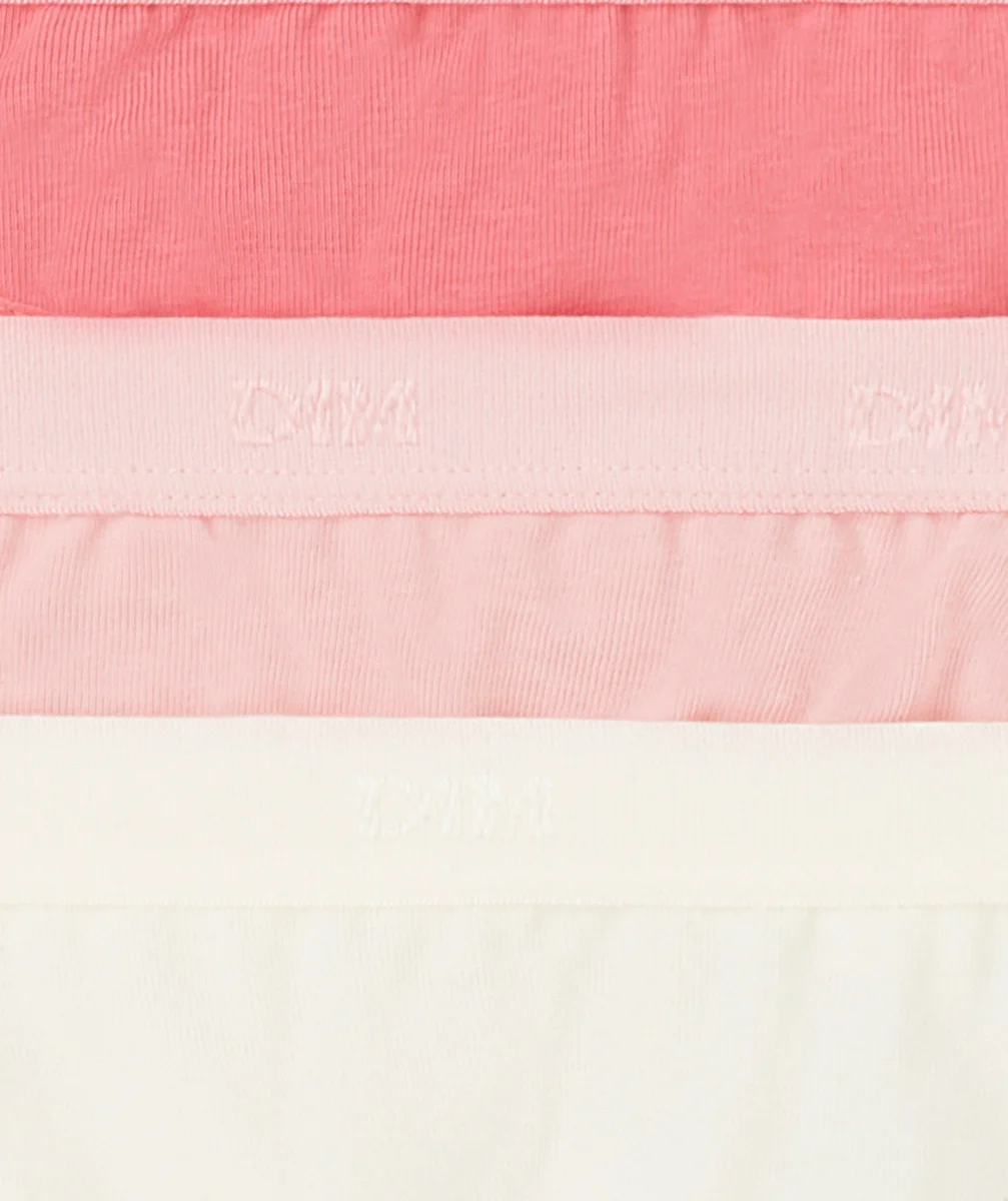 DIMLOT DE 3 CULOTTES LES POCKETS ROSES ET NACRE