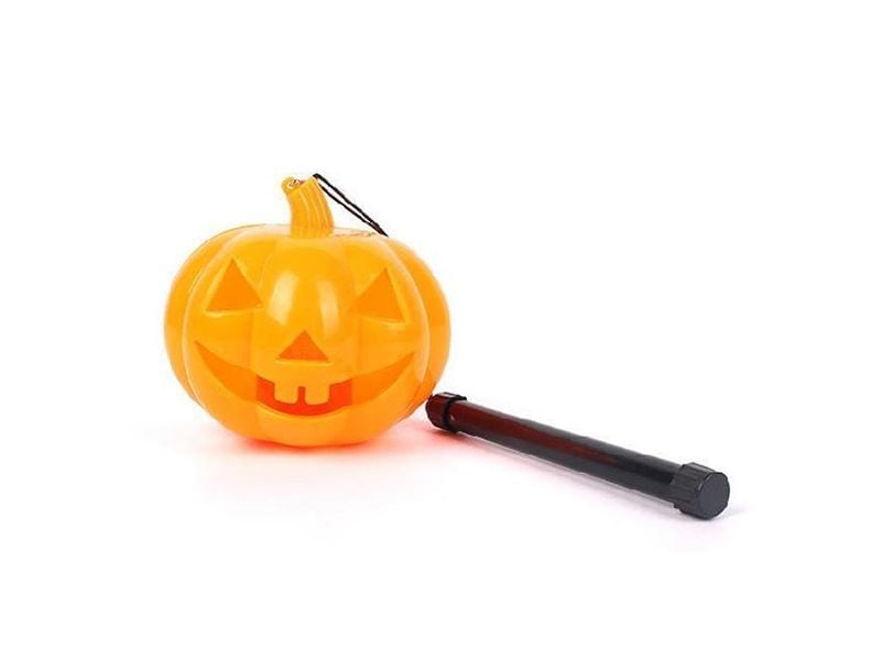 Amscan LED-Kürbislaterne 11 cm Stimmungsvolle LED-Kürbislaterne mit Batterien