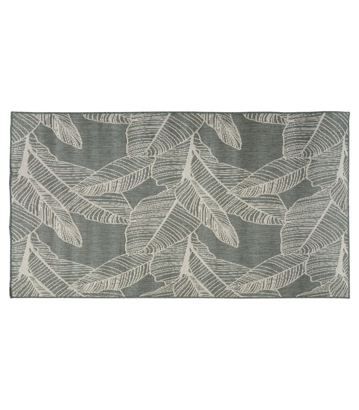 Tapis décoratif vert pour extérieur ou intérieur en polypropylène 150 x 230 cm