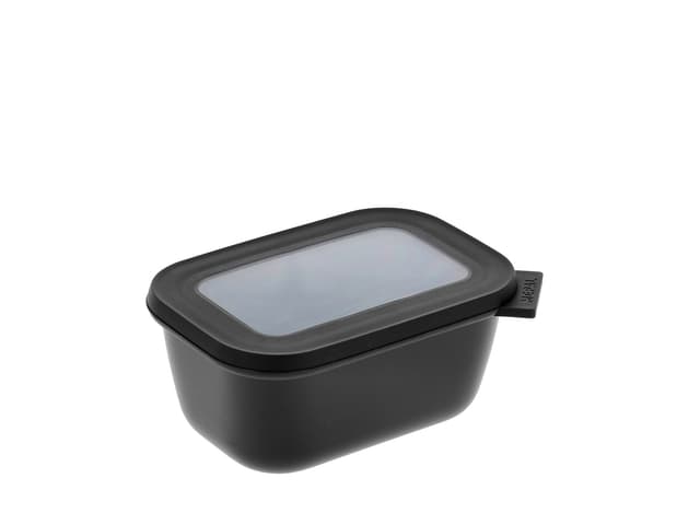 Mepal Cirqula Rektangulær skål m/låg 750 ml Black