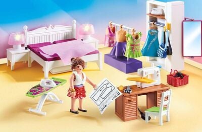 Playmobil 70208 Dollhouse Soverom Med Syhjørne