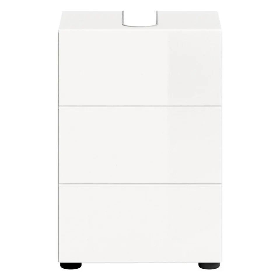 Hioshop Vira wastafel 1 deur wit hoogglans- wit