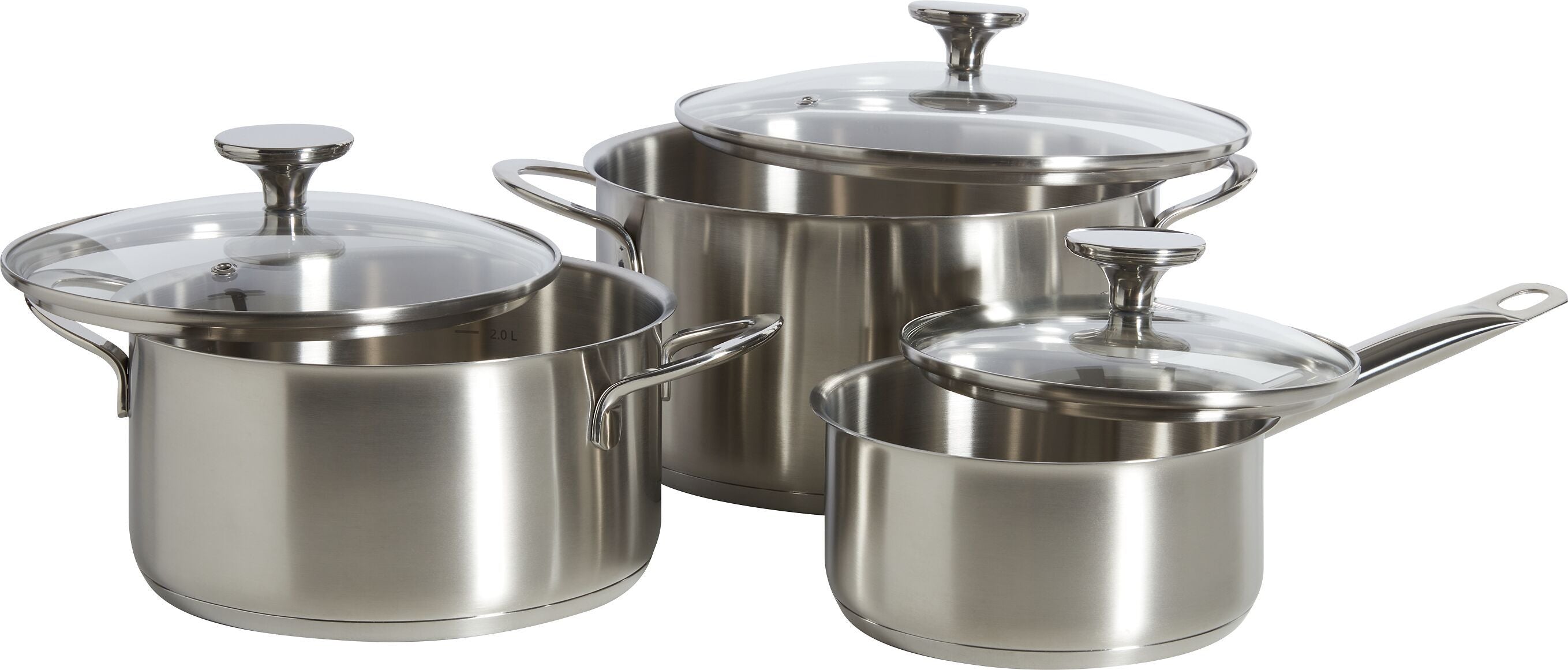 CULINARIO Kochtopf-Set - Silber