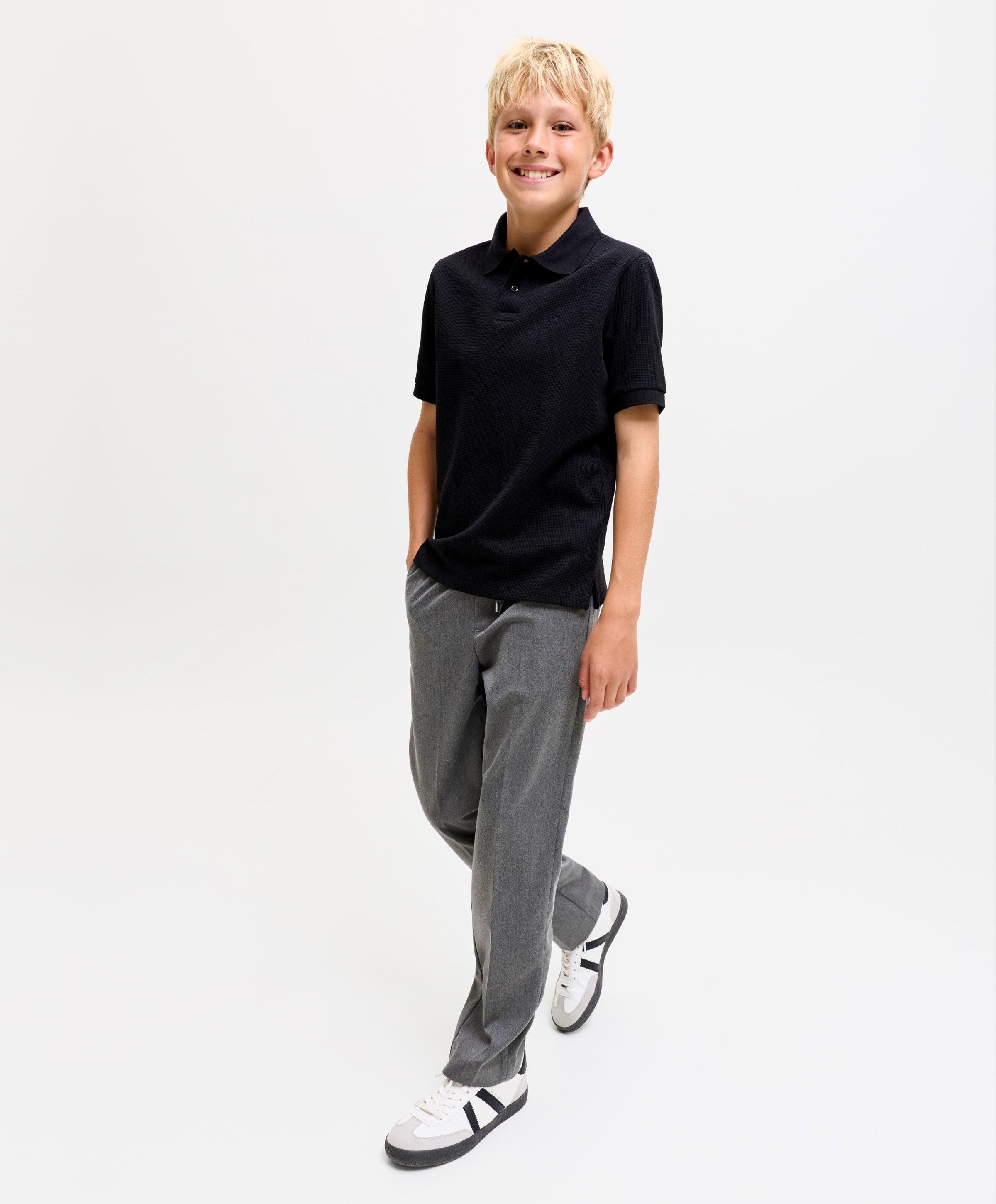 Jack & Jones JPSTKANE TOBY JOGGER NOOS JNR jongens broek grijs