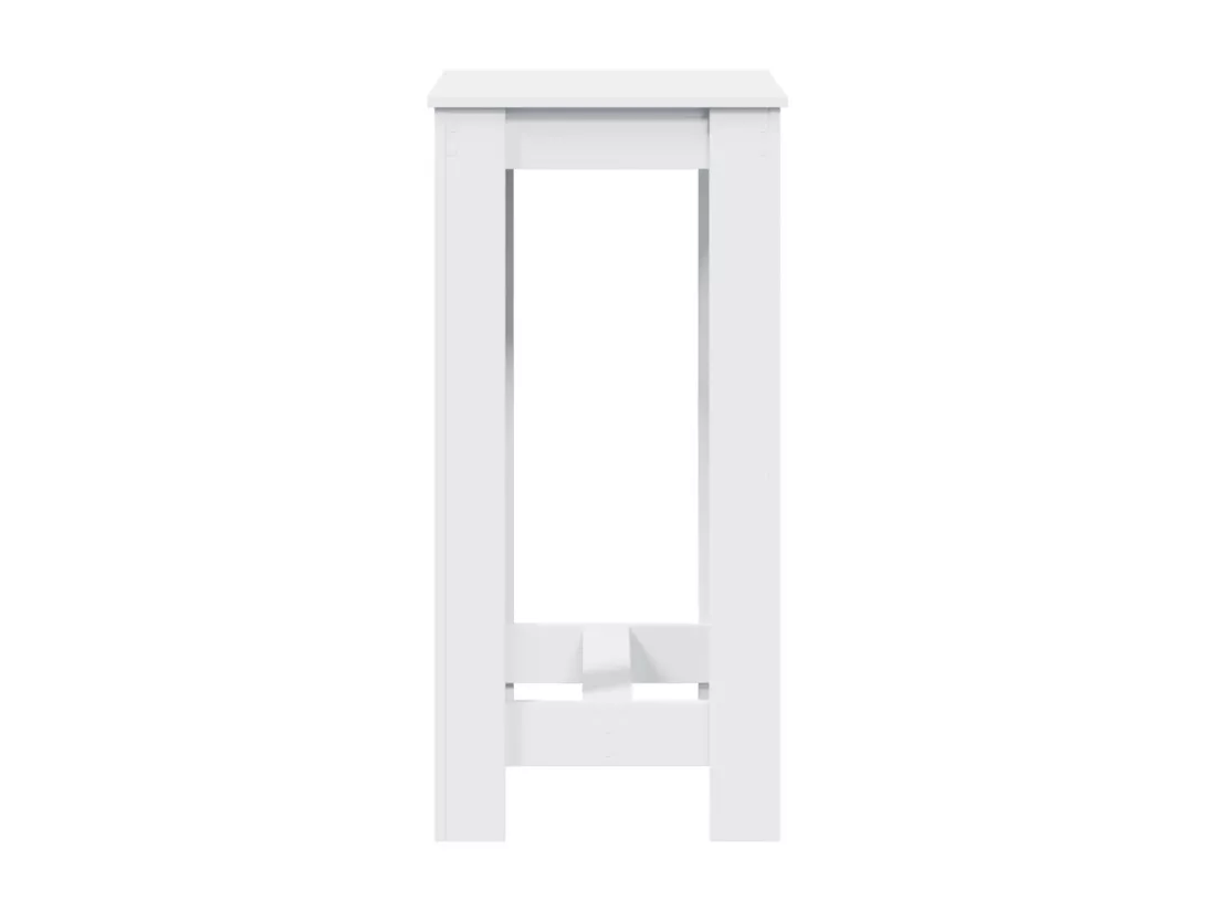 Table de bar blanc 51x50x103,5 cm bois d'ingénierie