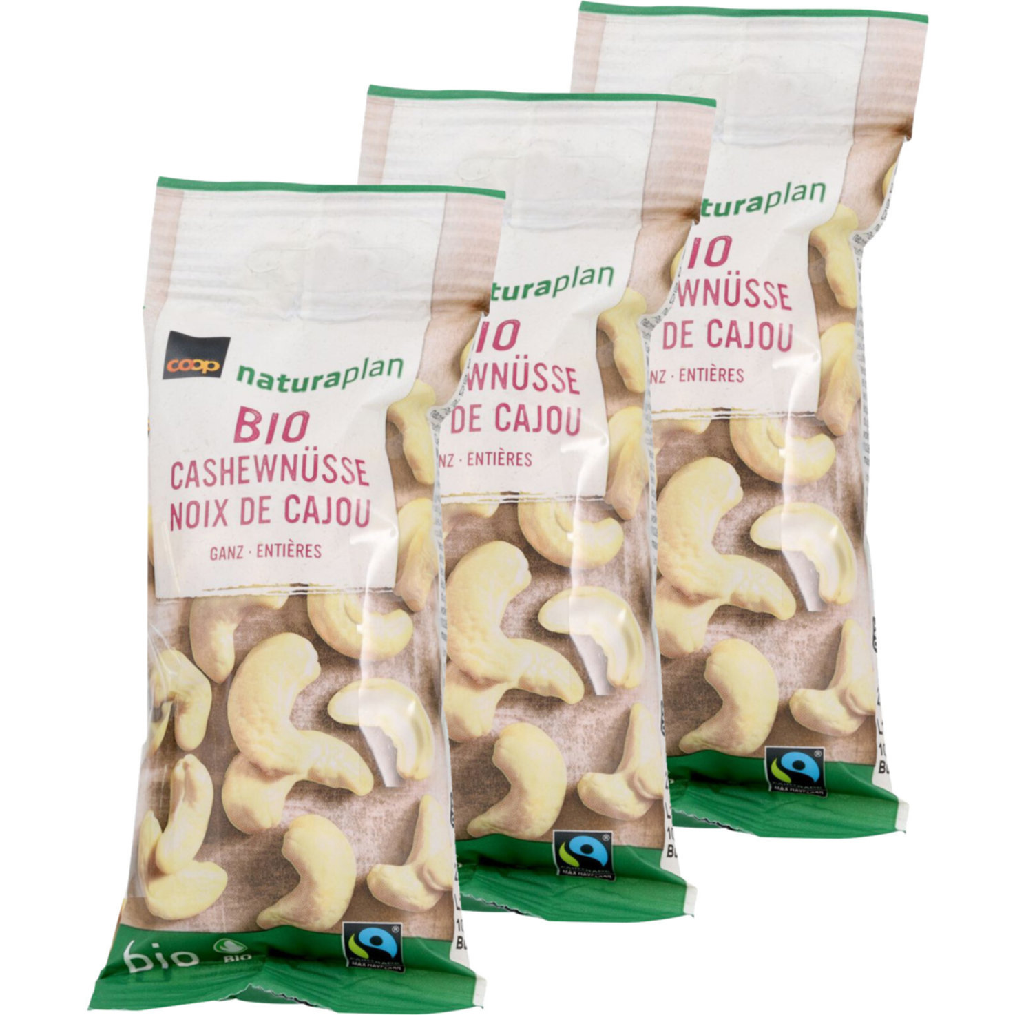 Naturaplan Bio Cashewnüsse 3x50g