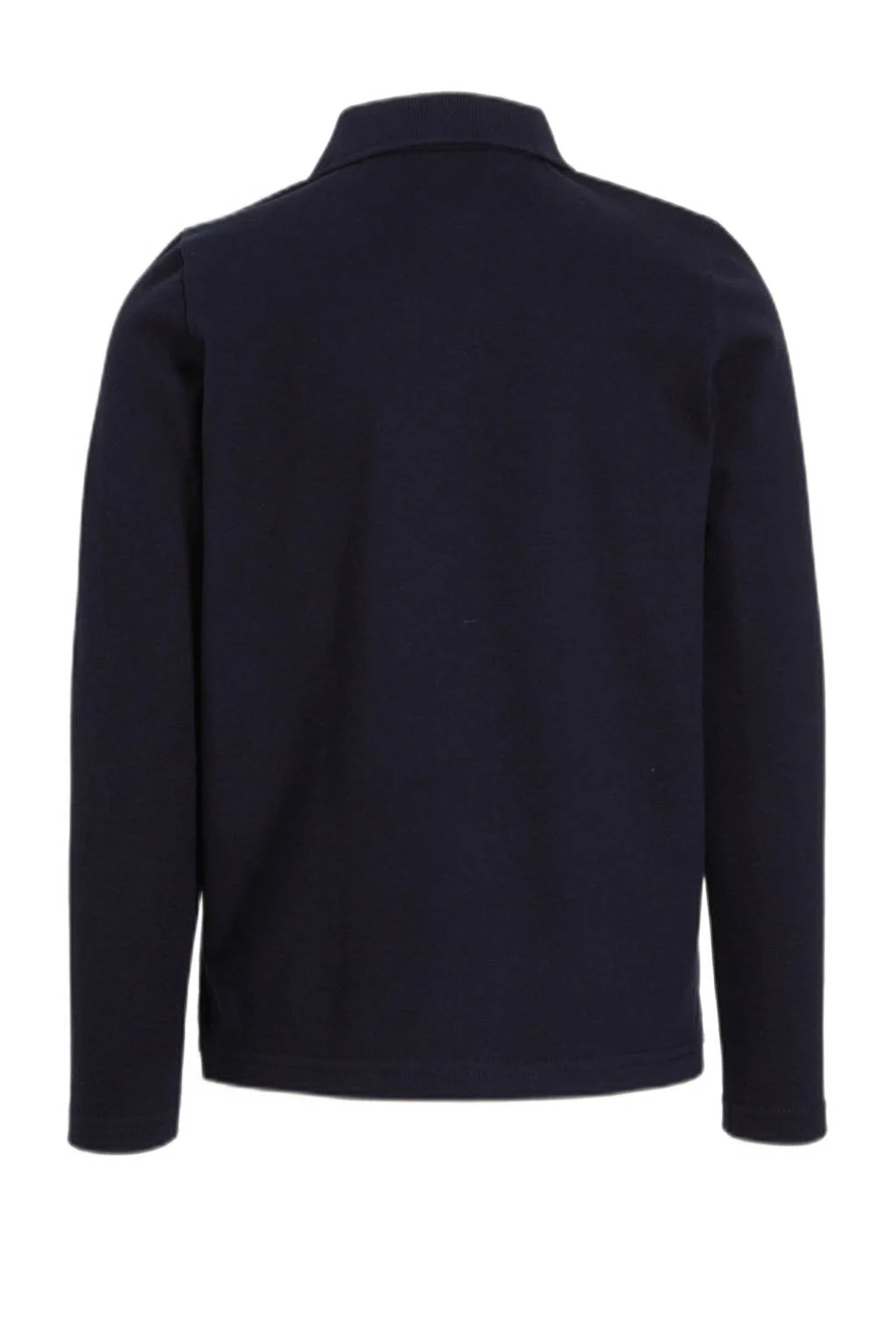 anytime piqué longsleeve polo donkerblauw