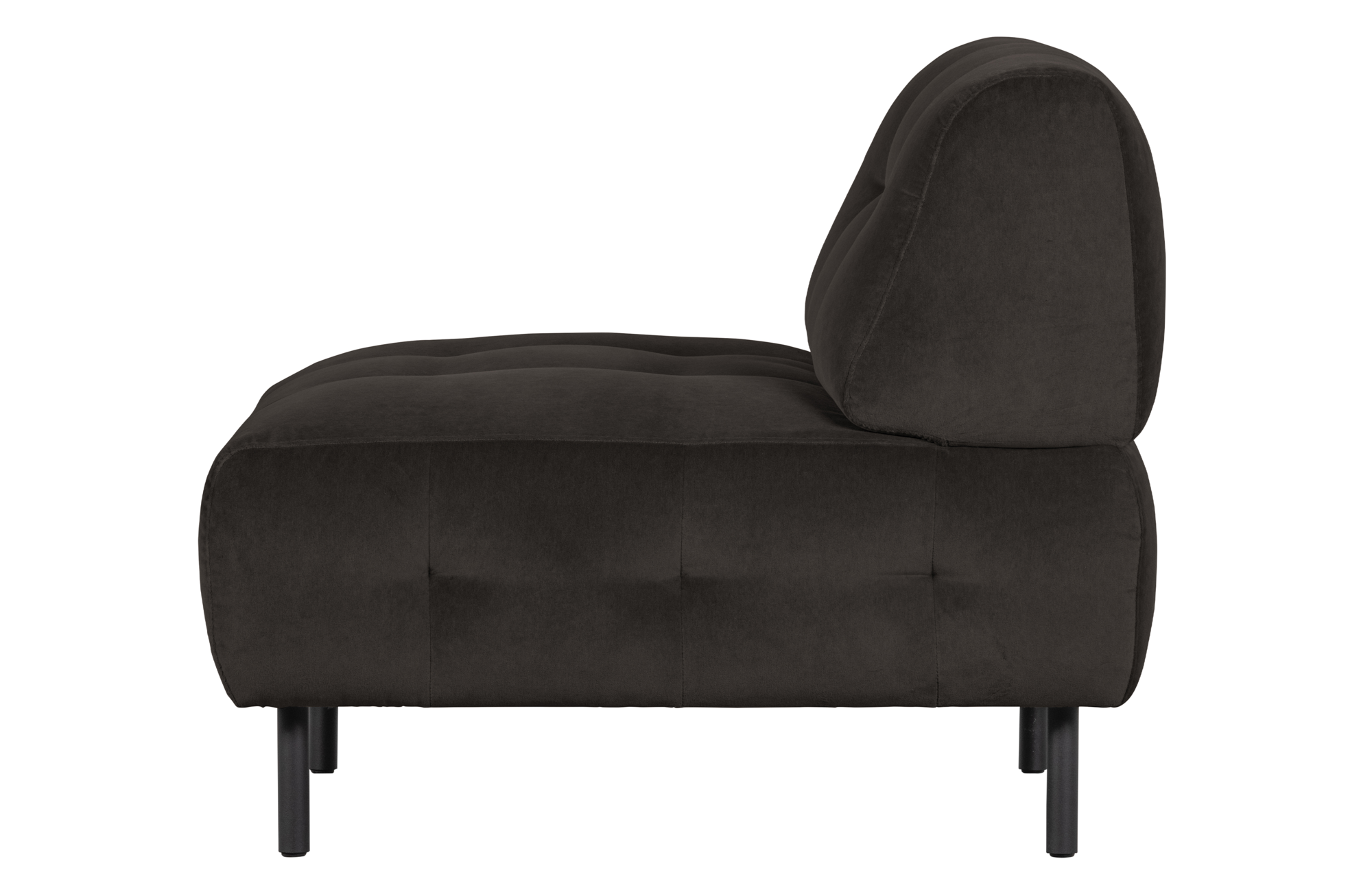 WOOOD Exclusive fauteuil Lloyd gewassen fluweel Fauteuil Lloyd gewassen fluweel - Cast Iron