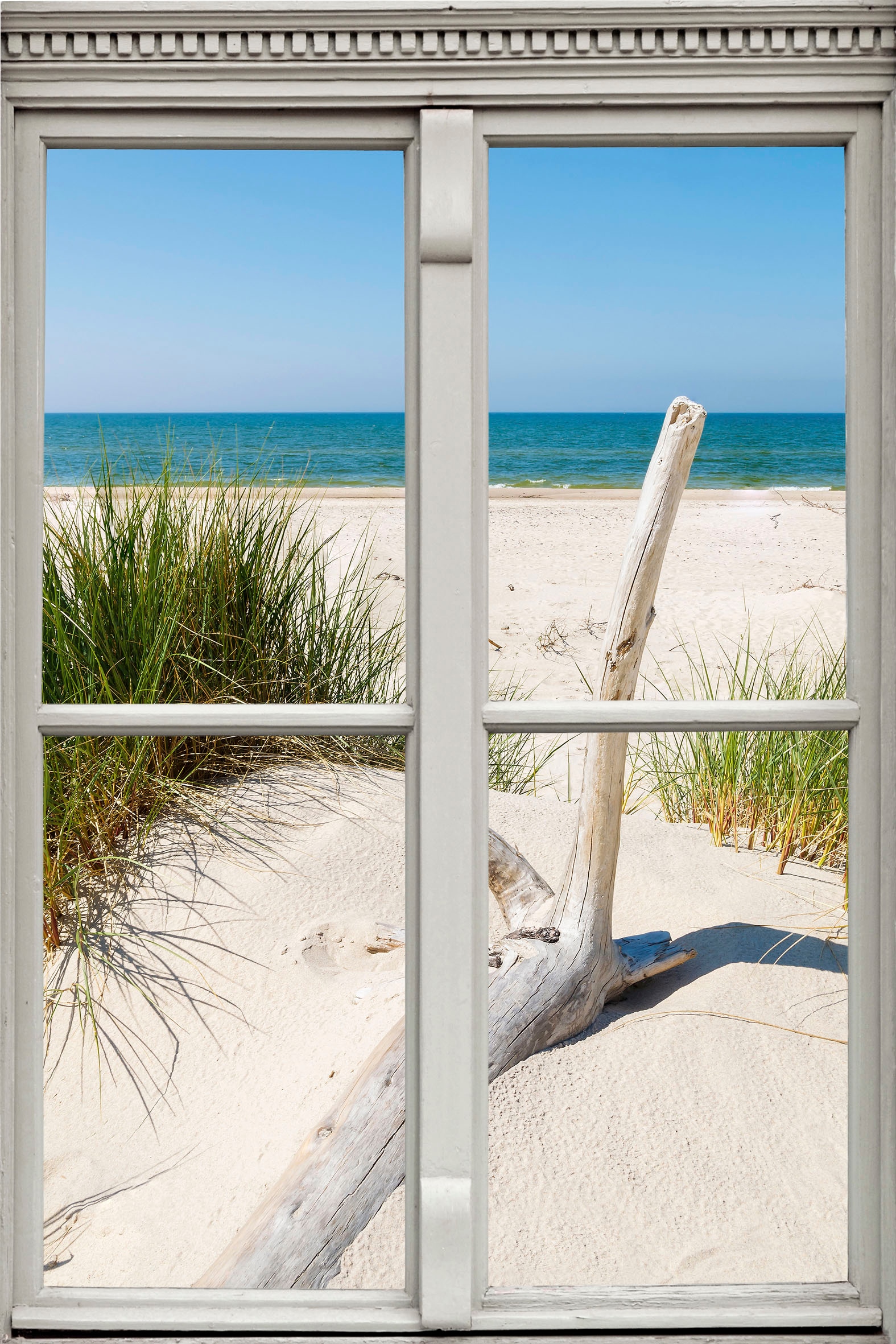 queence Wandsticker »Düne« Wandsticker, Wandbild, selbstklebend, 3D, Fenster