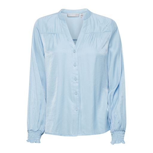 Fransa Langærmet Bluse, Sky Blue, S