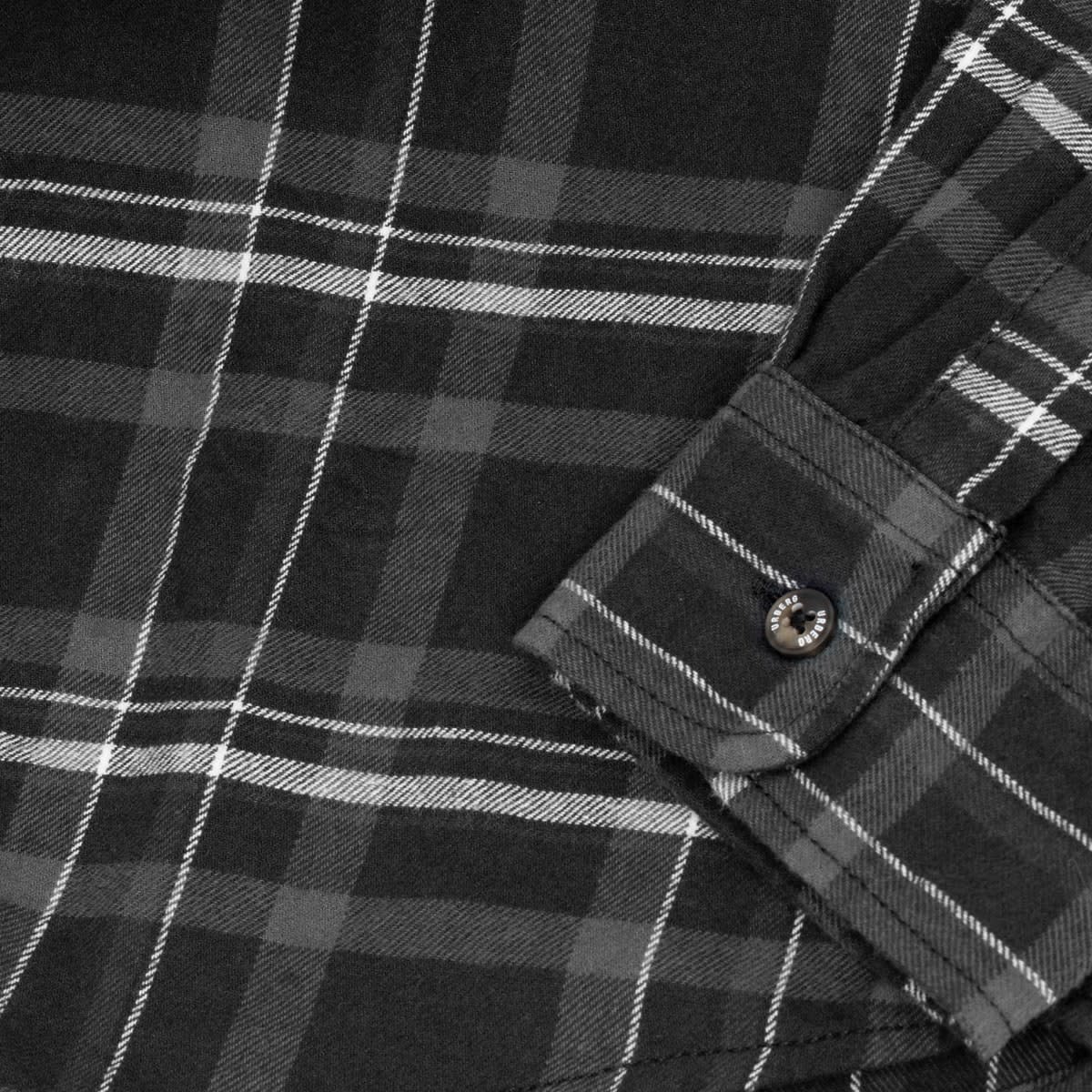Urberg Flannel Ls W Strap Shirt Men Black Beauty