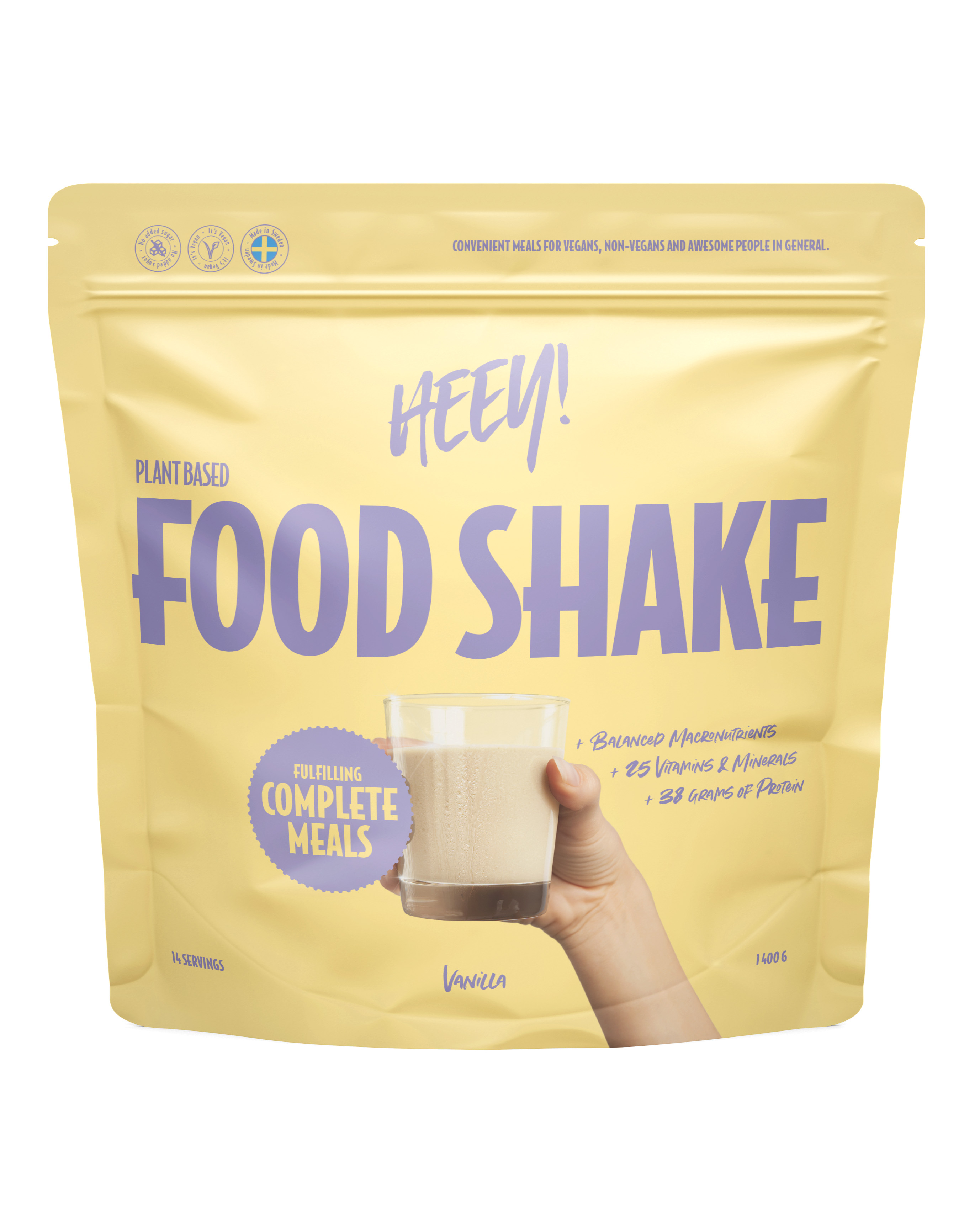 Heey! Vegan Food Shake Vanilla 1,4kg