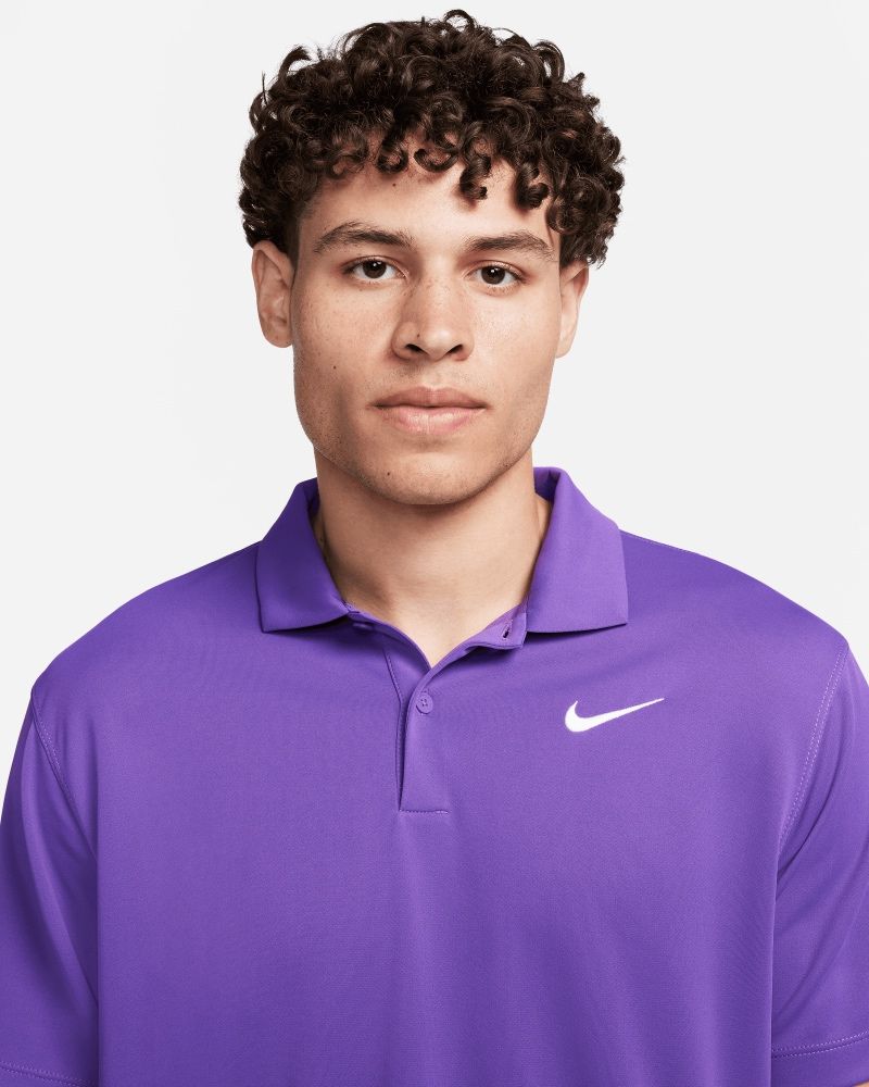 Polo de tennis Nike NikeCourt Violet pour homme