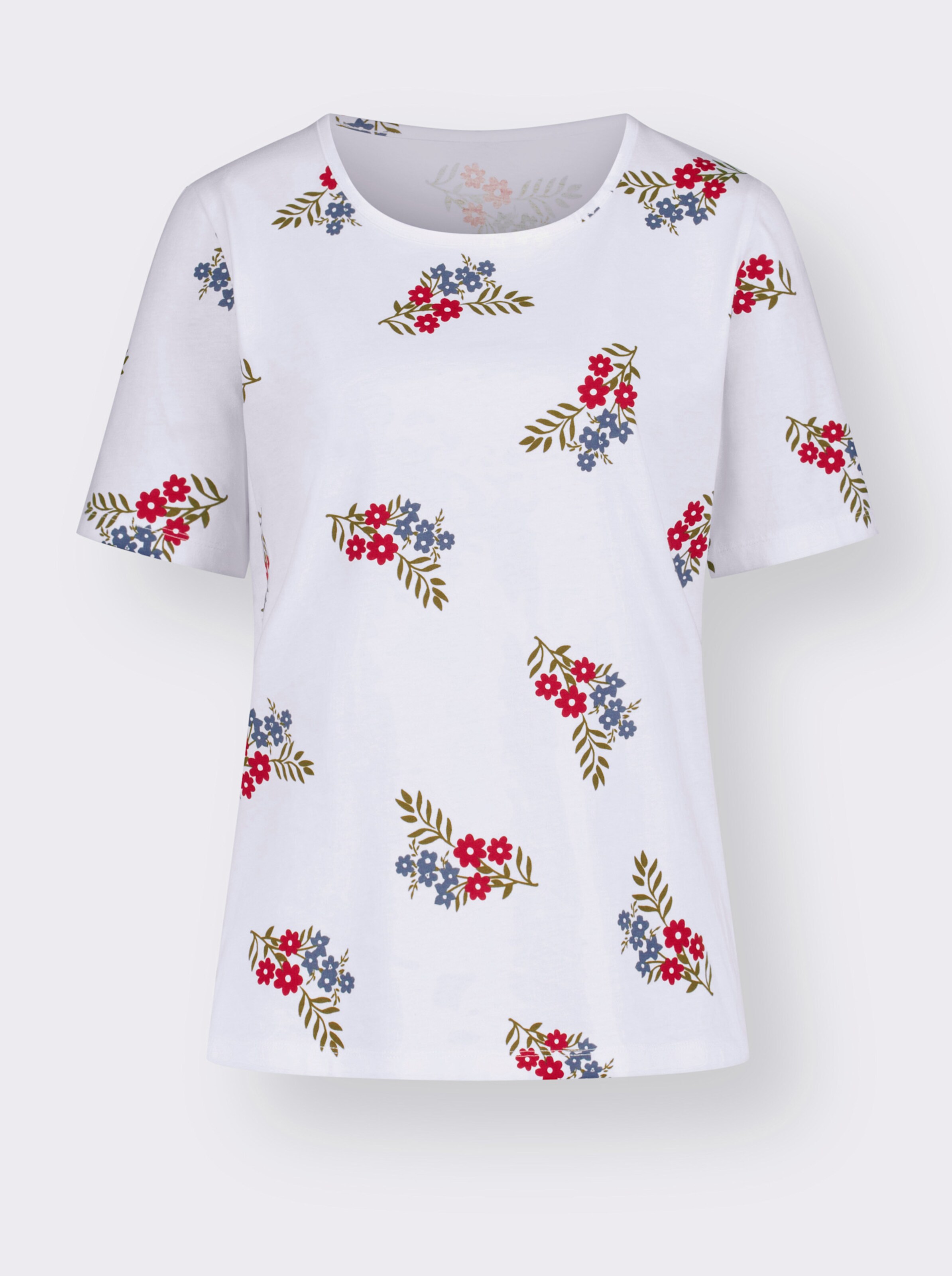 Kurzarmshirt mit Blütendruck