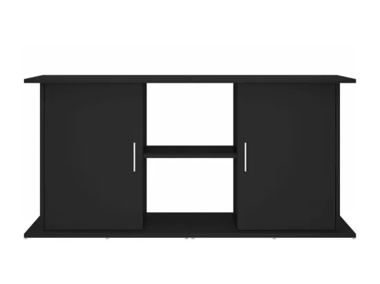 Support pour aquarium noir 121x41x58 cm bois d'ingénierie