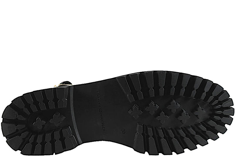 TOMMY HILFIGER BUCKLE LACE UP BOOT STØVLE