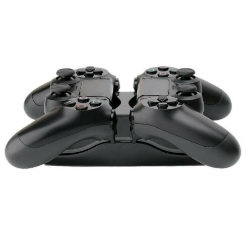 Sony PlayStation PS4 Controller Dual Ladestation Docking Halterung mit LED-Beleuchtung - Schwarz