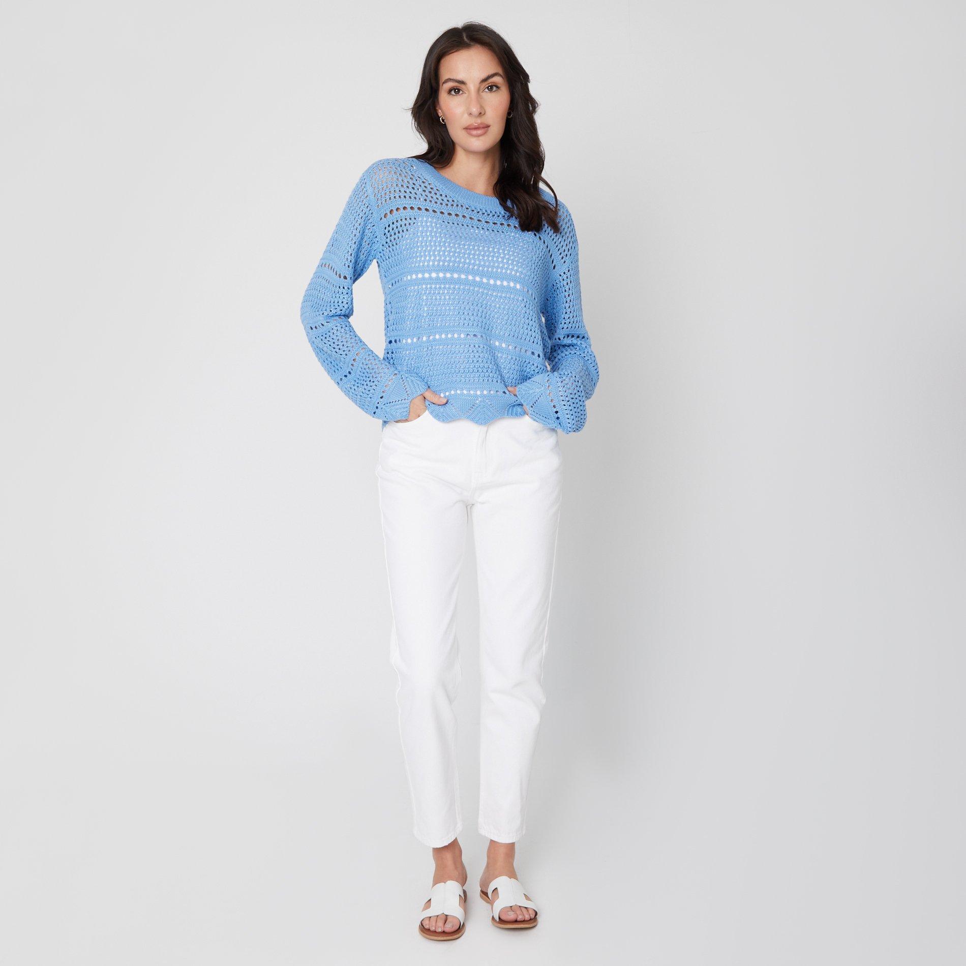 Be You Ladies Pointelle Jumper
