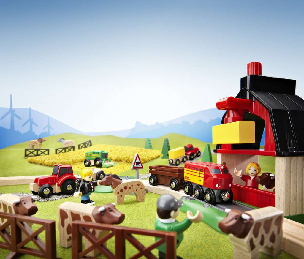 BRIO Spiel Bahn Bauernhof Set