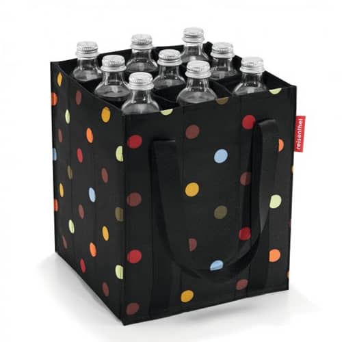 Porte bouteilles pliant à pois reisenthel bottlebag
