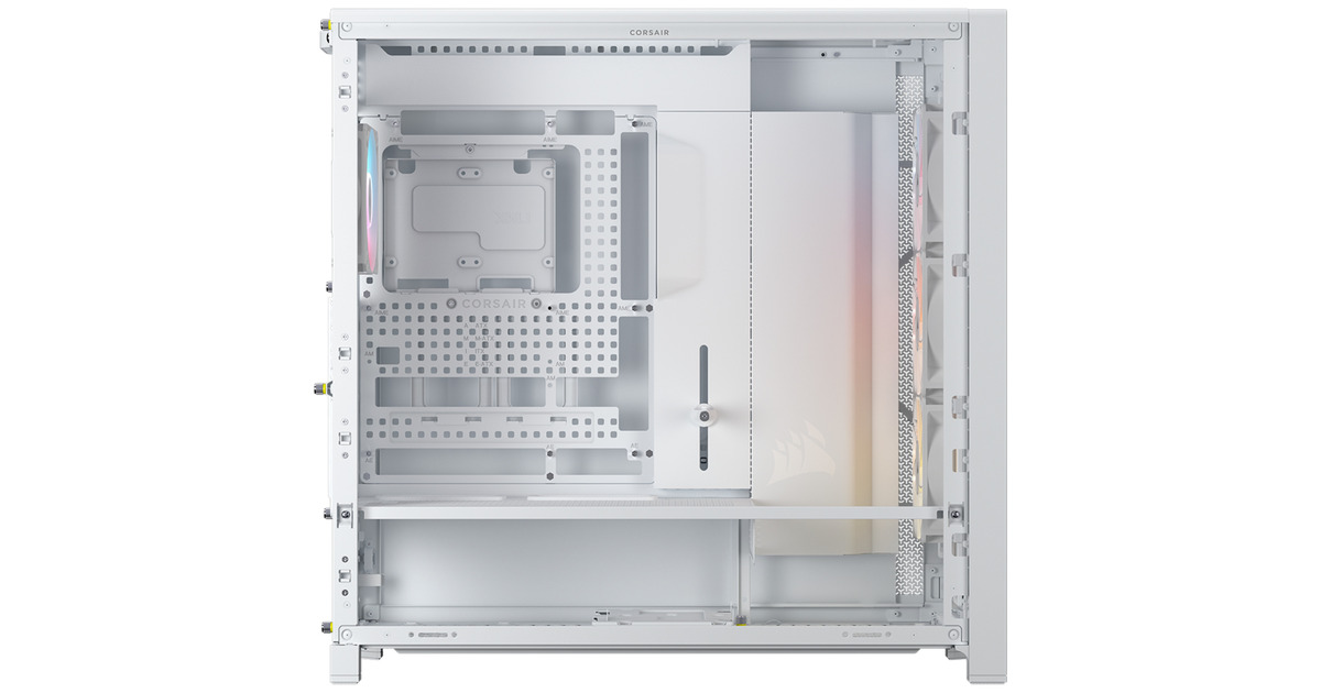 CorsairFRAME 5000D RS ARGB midi tower behuizing  (Wit | 4x USB-A | 1x USB-C | RGB | Tempered Glass, Tweedekans)