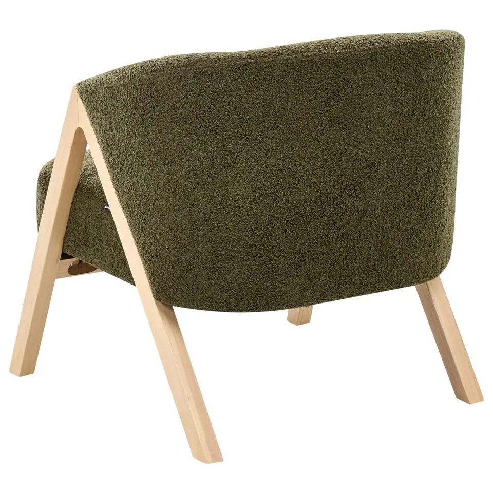 SKEI - Fauteuil - donkergroen - Bouclé