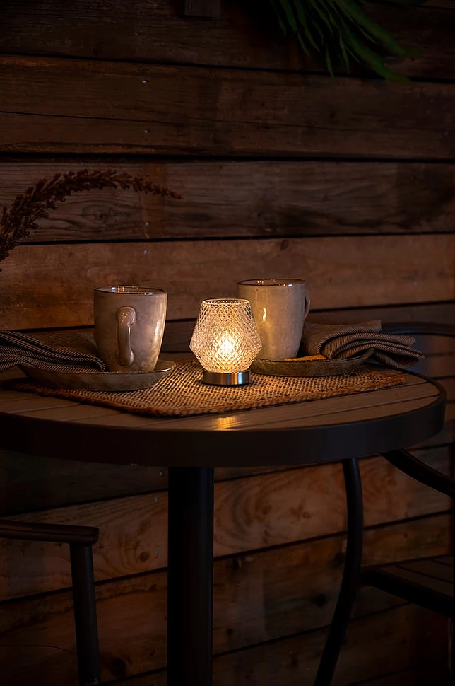 B/O Led-lys med glass 11 cm