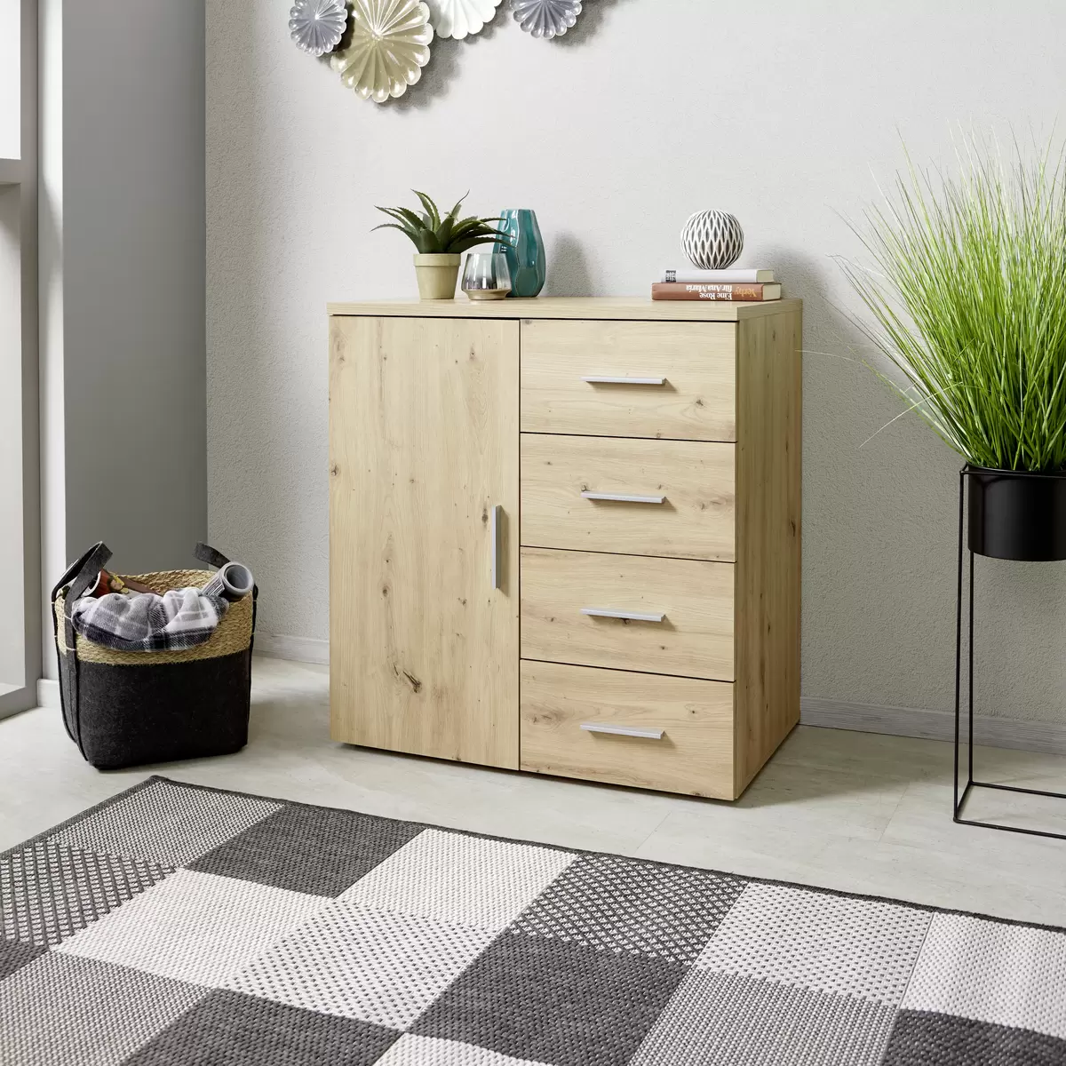 Kommode Trio New Eiche