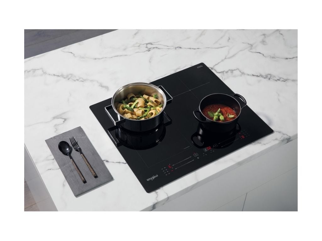 PLACA DE INDUÇÃO WHIRLPOOL WF S9365 BF/IXL 4 QUEIMADORES 65CM PRETO