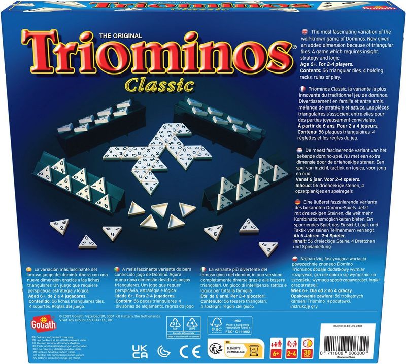 Goliath Triominos The Original Classic - Bordspel - Strategiespel