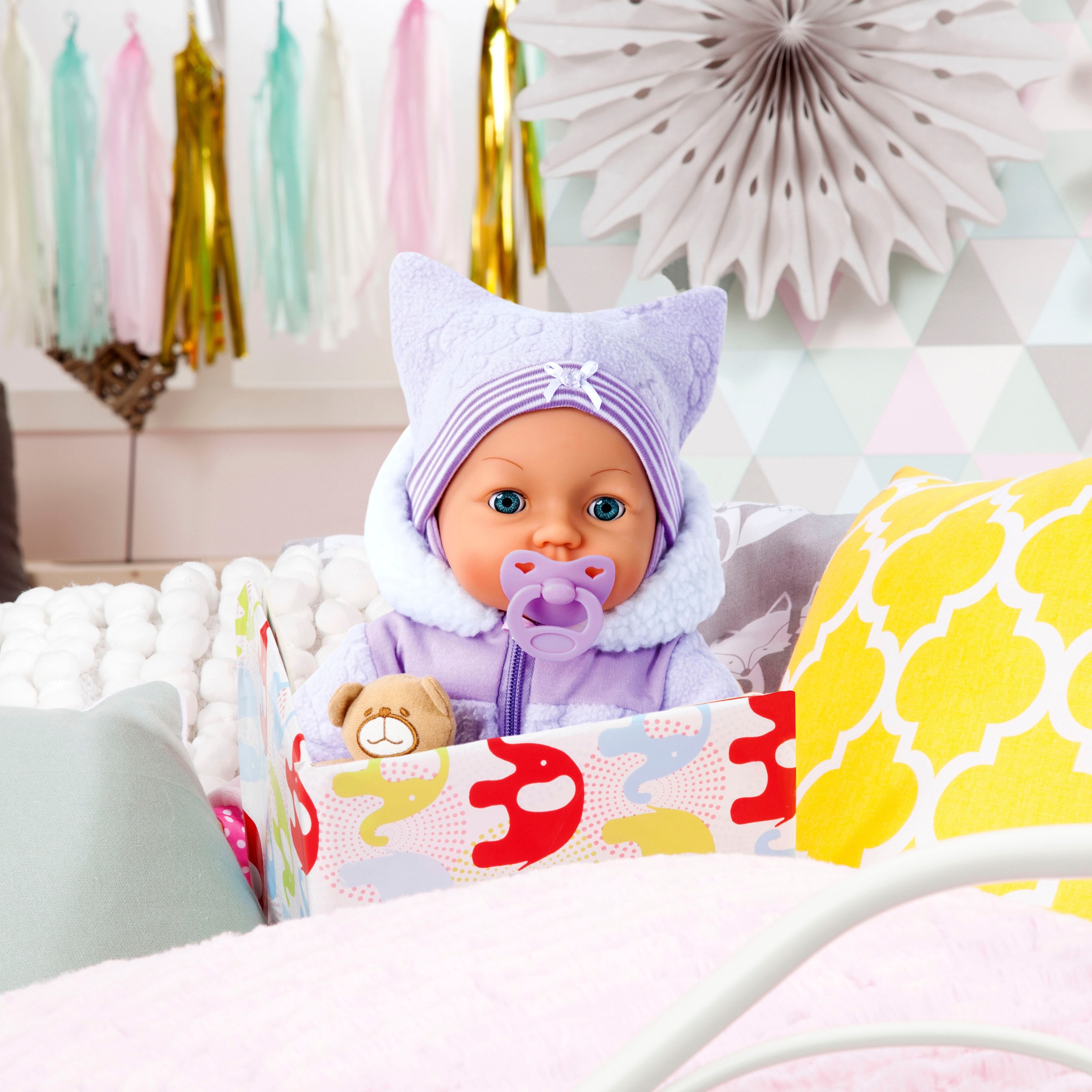 Bayer Babypuppe »Piccolina Magic Eyes« mit Funktion und Zubehör