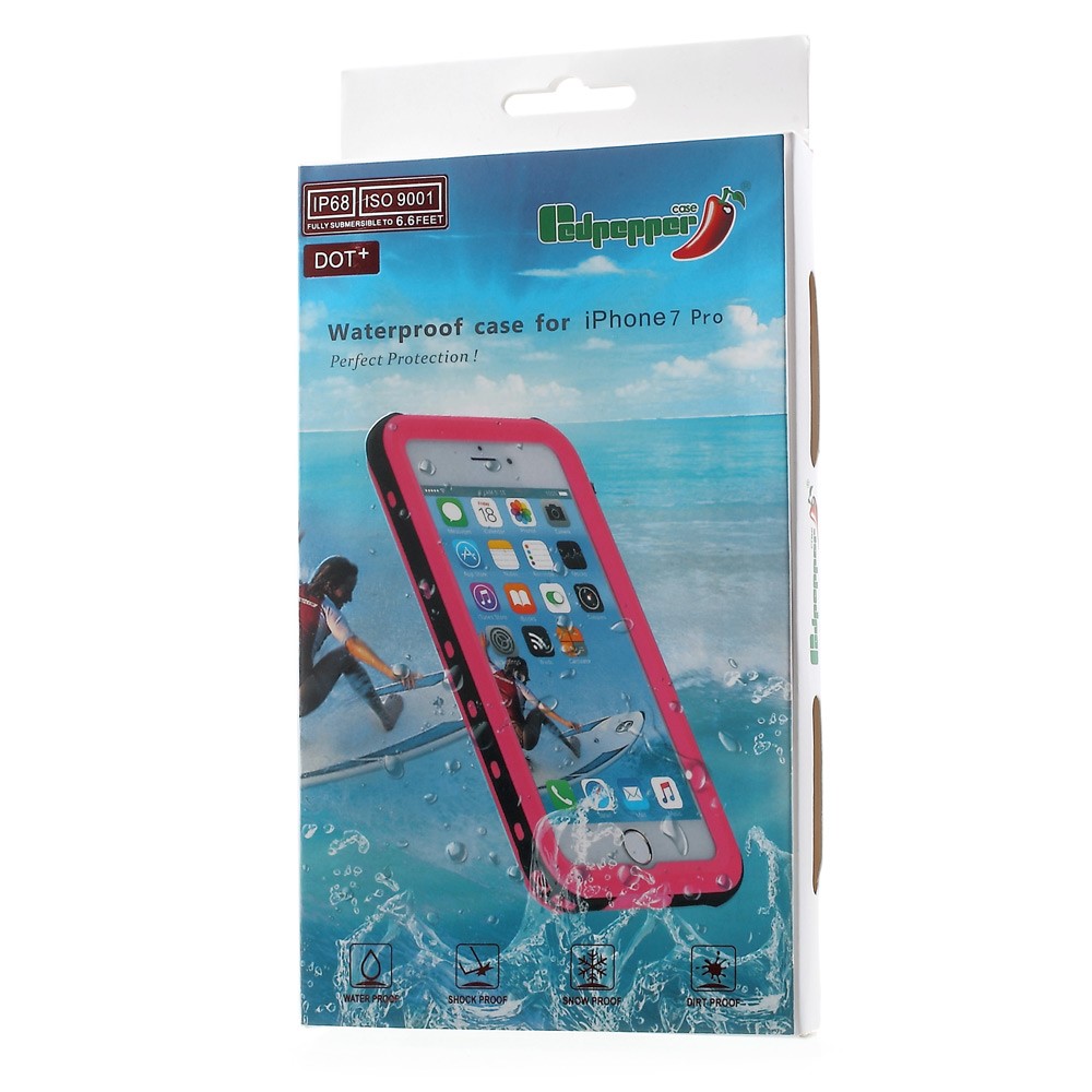 iPhone SE (2022 / 2020) 8 / 7 Wasserfeste Outdoor Schutz Hülle mit Touch-ID - Schwarz